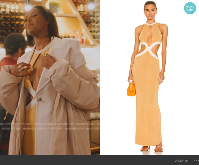 Auteur Bridgit Dress worn by Ubah Hassan on The Real Housewives of New York City