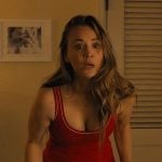 Ava’s red tennis dress on Based on a True Story