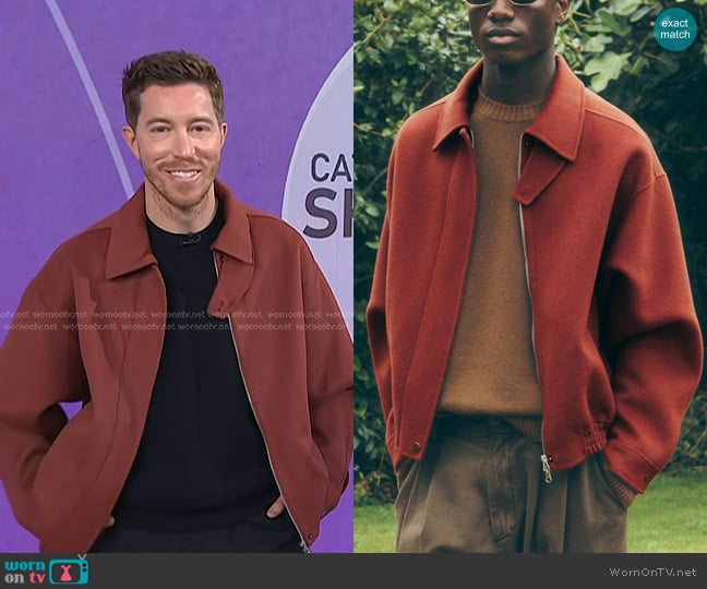 Shaun White’s rust red bomber jacket on Today