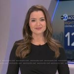 Dani’s black zip dress on Good Morning America