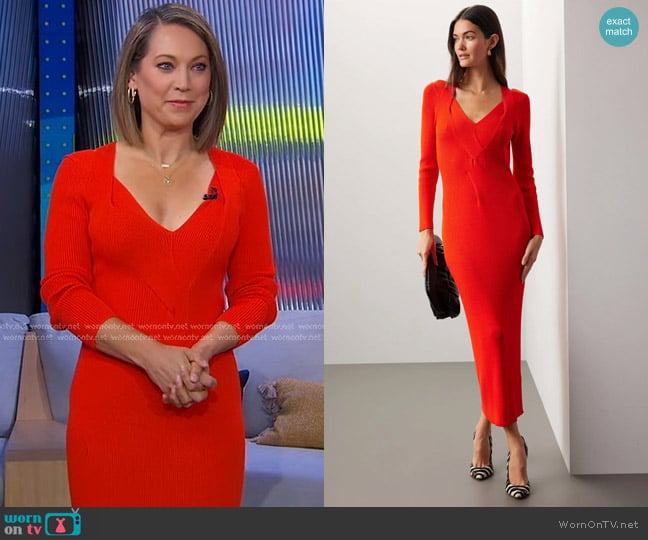 Boss Famelina Dress worn by Ginger Zee on Good Morning America