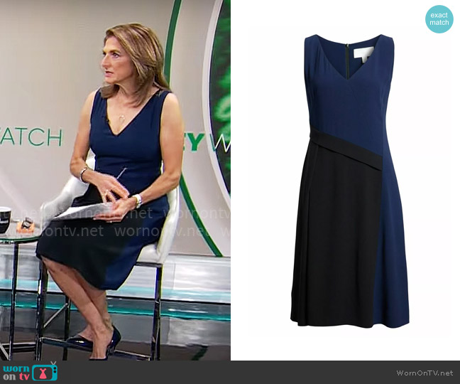 BOSS Demana Dress worn by Jill Schlesinger on CBS Mornings