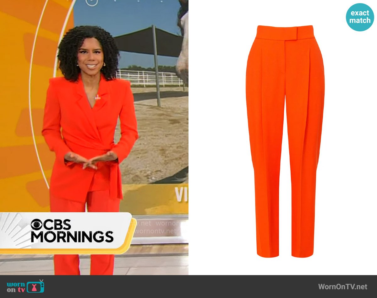 BOSS Tiroko Pants worn by Adriana Diaz on CBS Mornings