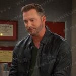 Brady’s black leather western shirt on Days of our Lives