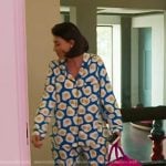 Bronwyn’s blue sunny side up pajamas on The Real Housewives of Salt Lake City