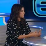 Camille Vasquez’s black polka dot print dress on Extra