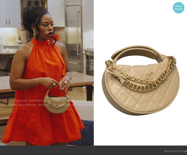 Chanel Jodie Pouch Bag worn by Keiarna Stewart on The Real Housewives of Potomac