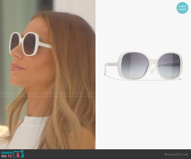 Chanel Square Sunglasses worn by Dorit Kemsley on The Real Housewives of Beverly Hills