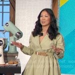 Chi-Lan Liu’s light green bubble dress on The Talk