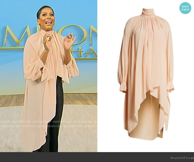 Chloe Silk Georgette High-Low Dress worn by Tamron Hall on Tamron Hall Show