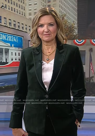 Christine’s green velvet blazer on Today