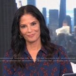 Darlene’s blue floral shirtdress on Today