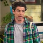 Dave's green plaid shirt on The Neighborhood