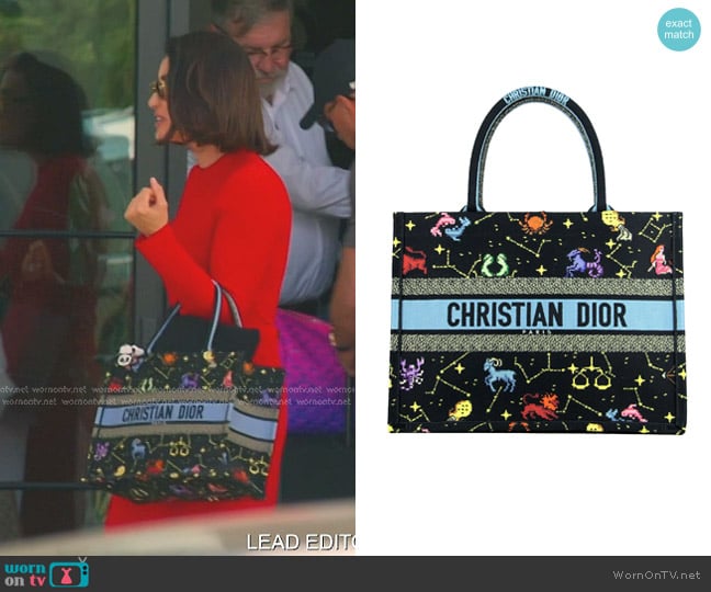 Dior Zodiac Pixel Book Tote worn by Bronwyn Newport on The Real Housewives of Salt Lake City