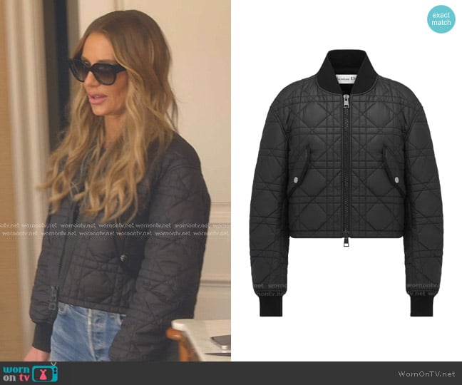 Dior Bomber Jacket worn by Dorit Kemsley on The Real Housewives of Beverly Hills