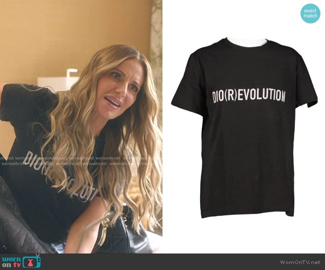 Dior Diorevolution Print T-shirt worn by Dorit Kemsley on The Real Housewives of Beverly Hills