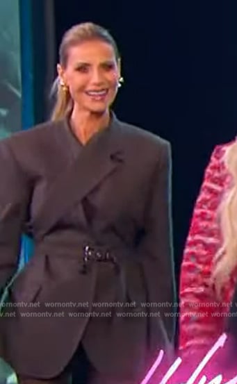 Dorit Kemsley’s cross blazer on The Jennifer Hudson Show