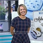 Dylan’s navy plaid dress on Today