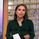 Elizabeth’s green shirtdress on Good Morning America