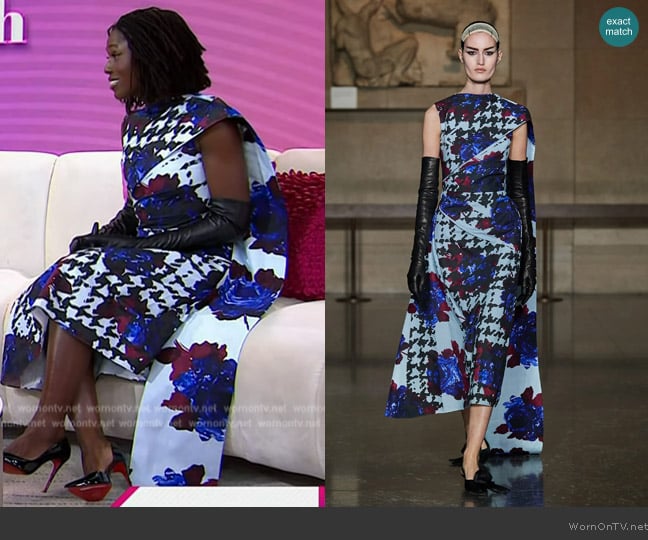 Erdem 2024 Winter Collection worn by Jodie Turner-Smith on Today