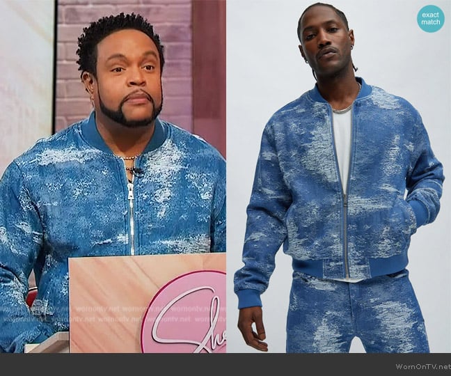 Fashion Nova Cloud 9 Textured Bomber Jacket worn by Jawn Murray on Sherri