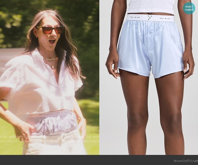 Fleur du Mal Unisex Washable Silk Boxers worn by Jenna Lyons on The Real Housewives of New York City