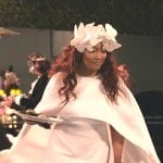 Garcelle’s white cape gown on The Real Housewives of Beverly Hills