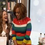 Gayle King’s striped dress on The Drew Barrymore Show