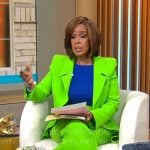 Sergio Hudson’s lime green suit on CBS Mornings