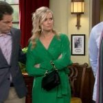 Gemma’s green wrap dress on The Neighborhood