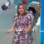 Ginger’s floral tie neck midi dress on Good Morning America