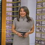 Ginger’s grey turtleneck sweater dress on Good Morning America