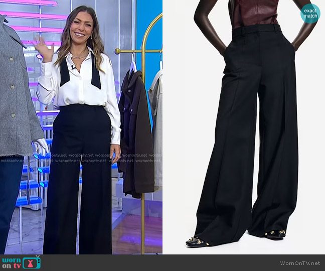 H&M Creased Dress Pants worn by Melissa Garcia on Today