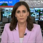 Hallie Jackson’s pink double breasted blazer on Today
