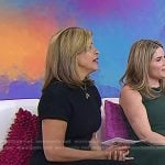 Hoda’s black buckled ankle boots on Today