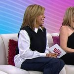 Hoda’s black buckled ankle boots on Today