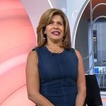 Hoda’s sleeveless denim sheath dress on Today