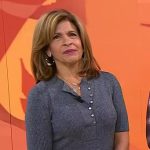 Hoda’s grey ribbed sweater dress on Today