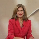 Hoda’s red tweed blazer on Today