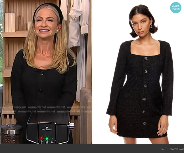 Jason Wu Tweed Mini Dress worn by Maria Provenzano on Access Hollywood