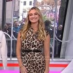 Jasmine Snow’s leopard print sleeveless dress on Today