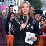 Jenna’s black patch coat on Today