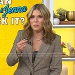 Jenna’s grey plaid blazer on Today