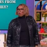 Jennifer’s black tweed jacket on The Jennifer Hudson Show