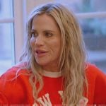 Jennifer’s red New York sweatshirt on The Real Housewives of Orange County