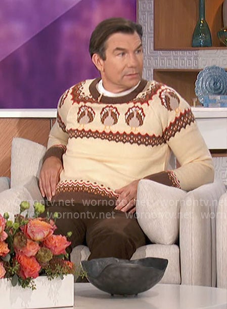 Jerry’s turkey sweater on The Talk