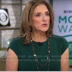 Jill Schlesinger’s green dress on CBS Mornings