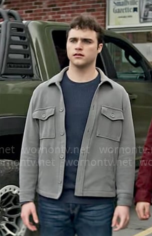 Jonathan’s grey shirt jacket on Superman and Lois