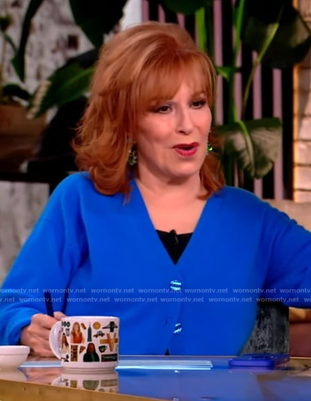 Joy's blue cardigan on The View