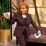 Joy’s brown blazer and pants on The View